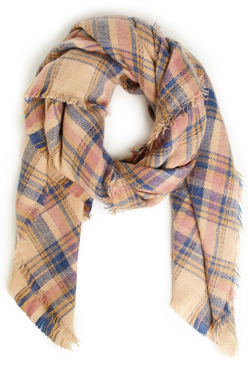 Clark Oversized Plaid Scarf Slide 1