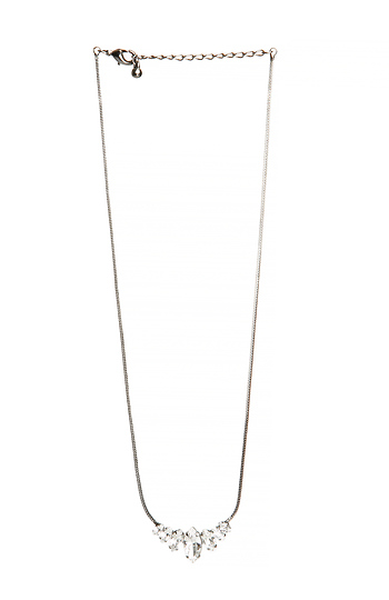 J.O.A Delicate Crystal Gem Necklace Slide 1