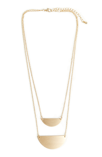 DAILYLOOK Half Moon Topanga Necklace Slide 1