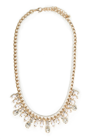 DAILYLOOK Threaded Chain & Crystal Necklace Slide 1