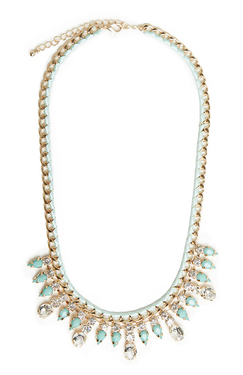 DAILYLOOK Threaded Chain & Crystal Necklace Slide 1