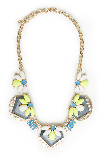 DAILYLOOK Multicolored Crystal Studded Necklace Slide 1