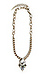J.O.A. Double Chain Drop Stone Necklace Thumb 1