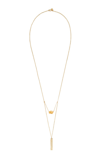 Marida 14k Poisies Citrine Sticks and Stones Necklace Slide 1
