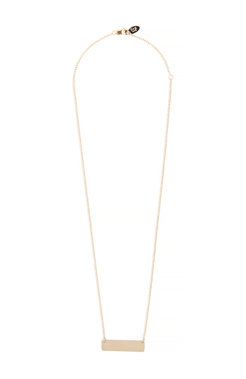 Phyllis + Rosie 14k Bar Necklace Slide 1