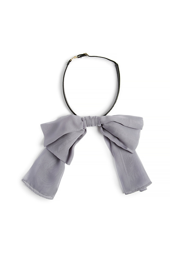 Project 6 Amira Silk Bow Necklace Slide 1