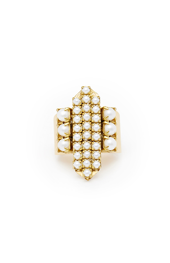 Sandy Hyun 22k Pearl Ring Slide 1