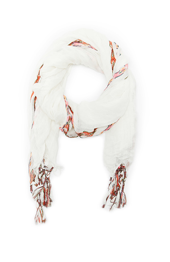 Spun by Subtle Luxury Aztec Embroidery Scarf Slide 1