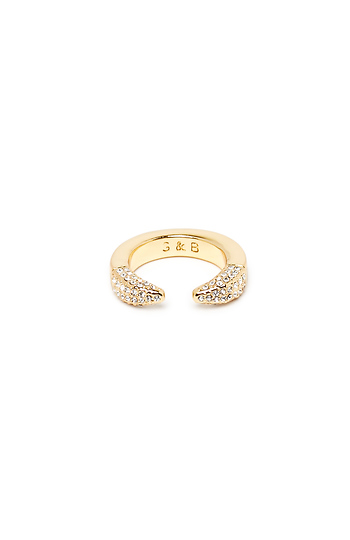 Giles & Brother Double Spike Pave Ring Slide 1