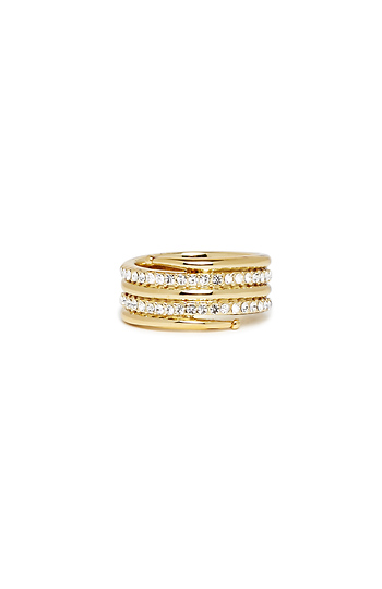 Luv AJ The Pave Coil Ring Slide 1