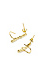 Luv AJ The Pave Curved Earring Set Thumb 2