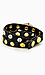 Crystal Stud Leather Wrap Watch Bracelet Thumb 3