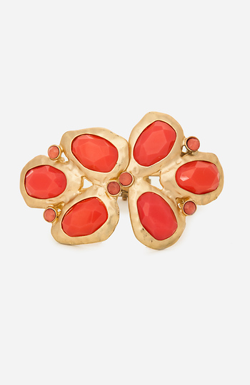 Abstract Floral Stone Cuff Slide 1