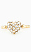 Sparkle Heart Midi Ring Thumb 1