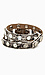 Crystal Stud Leather Wrap Watch Bracelet Thumb 4