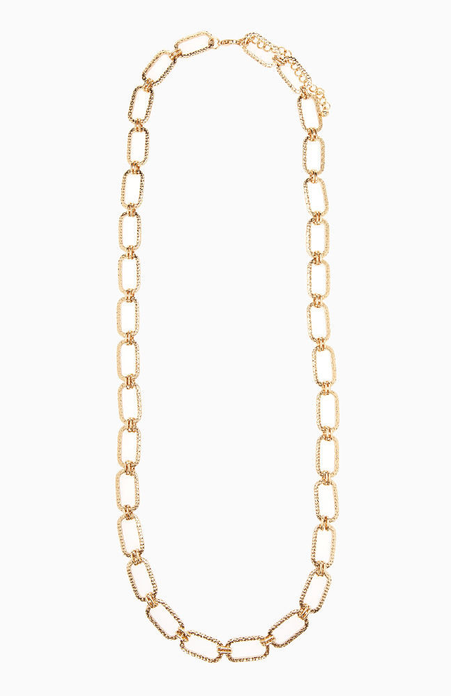 Rectangle Chain Link Necklace in Gold DAILYLOOK
