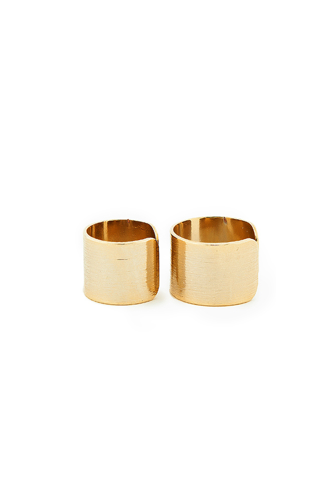 Finger Cuff Ring Set in Gold | DAILYLOOK