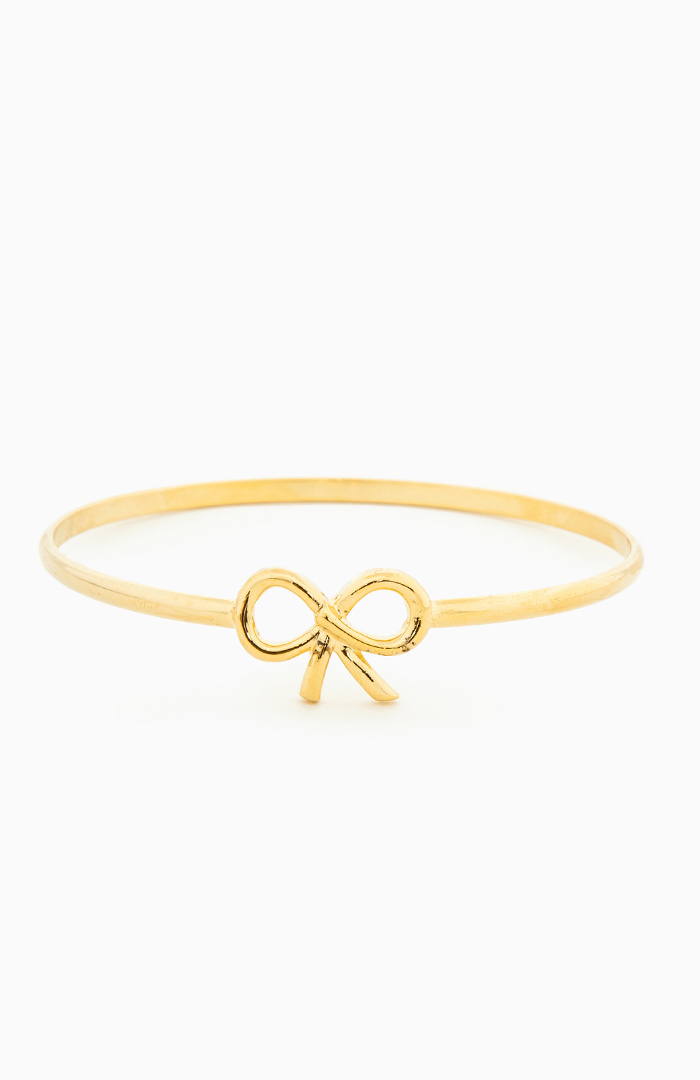 Bow Bangle Bracelet in Gold DAILYLOOK
