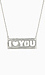 'I Love You' Pendant Necklace Thumb 1