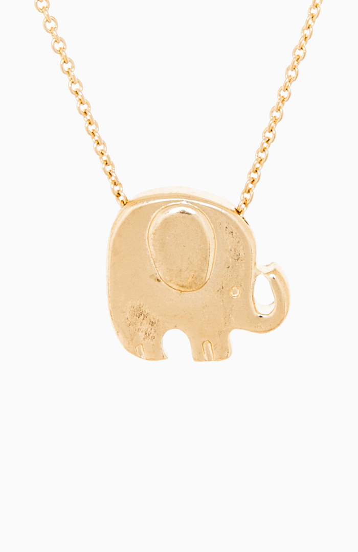 Love for Elephants Necklace in Gold | DAILYLOOK