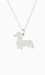 Sterling Silver Dachshund Necklace Thumb 1