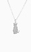 Sterling Silver Cat Necklace Thumb 1