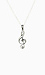 Sterling Silver Music Note Necklace Thumb 1