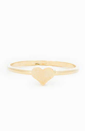 Delicate Heart Midi Ring Slide 1