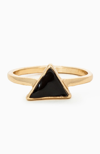 Black Abyss Triangle Ring Slide 1