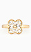Crystal Flower Midi Ring Thumb 1