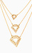 DAILYLOOK Layered Diamond Cutout Necklace Thumb 2