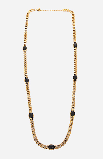 DAILYLOOK Long Stoned Chain Necklace Slide 1