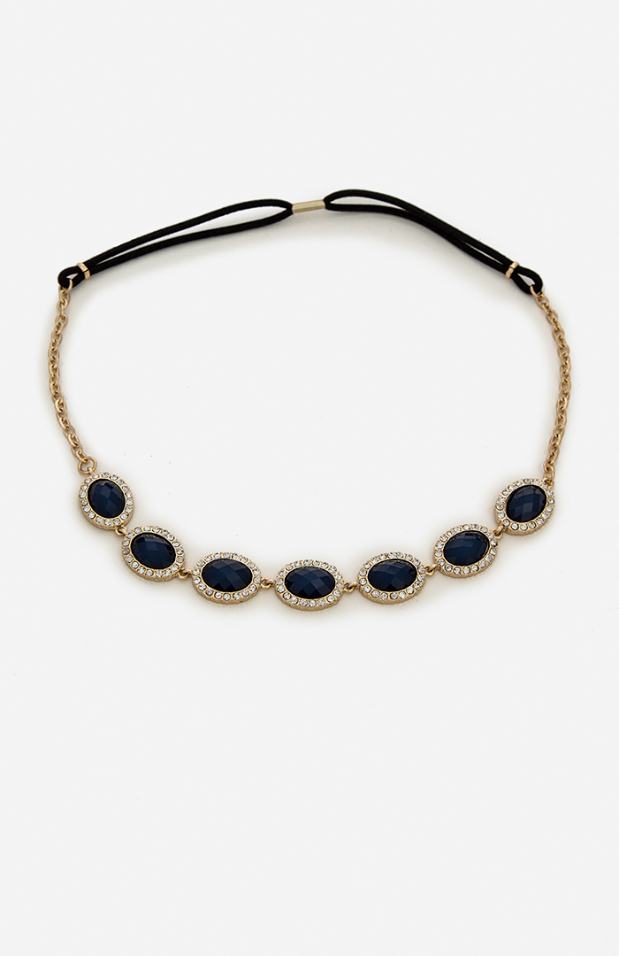 Regal Stone Headband in Navy DAILYLOOK