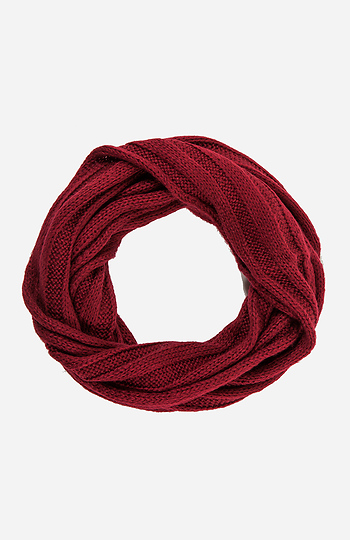 Knitted Rows Infinity Scarf Slide 1