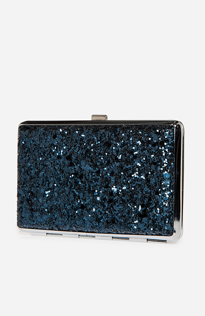 Embellished Card Case in Navy | DAILYLOOK