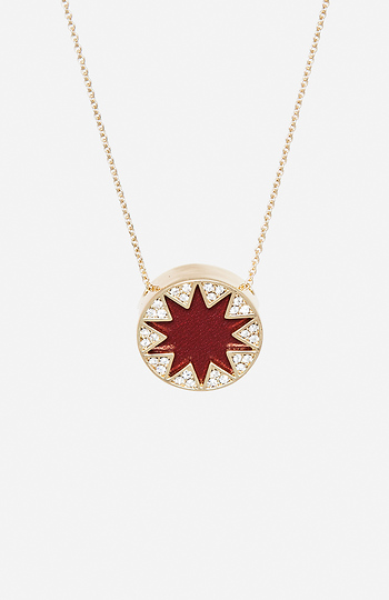 House of Harlow 1960 Mini Pave Sunburst Necklace Slide 1