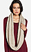 Sparkling Braided Knit Scarf Thumb 2
