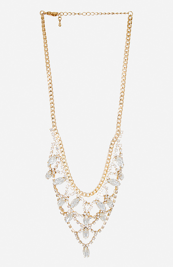 DAILYLOOK Crystal Chandelier Necklace Slide 1