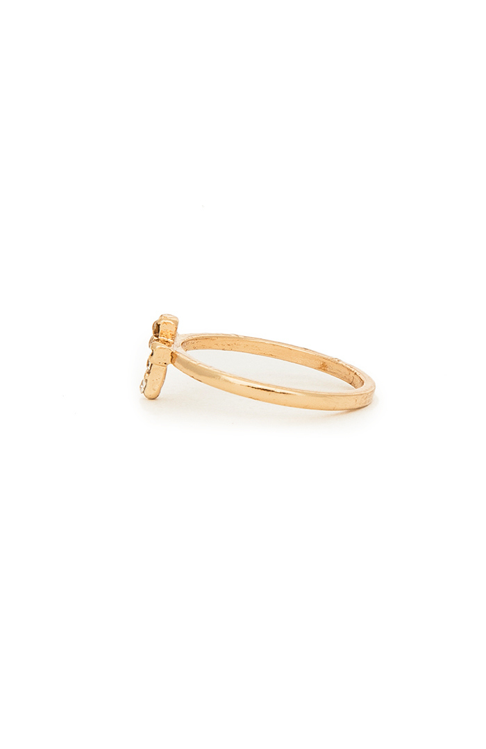 Holy Cross Midi Ring in Gold | DAILYLOOK