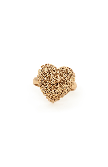 Tangled Wire Heart Ring Slide 1