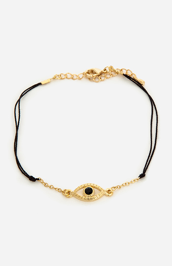 Threaded Evil Eye Bracelet Slide 1