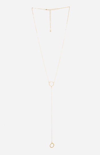 DAILYLOOK Delicate Ring Drop Necklace Slide 1
