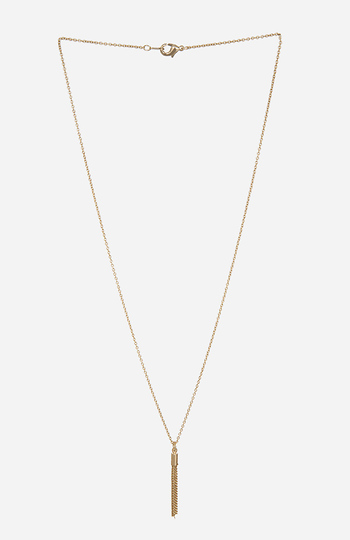 Delicate Tassel Pendant Necklace Slide 1