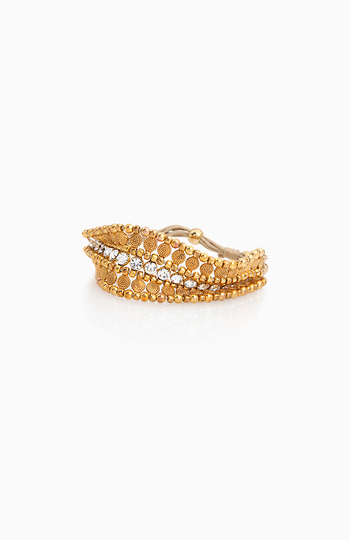 Rhinestone and Beaded Friendship Bracelet Slide 1