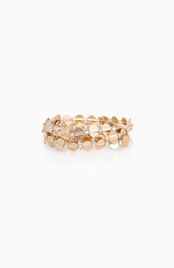 Disk and Stone Bracelet Set Slide 1