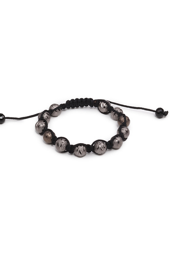 Gunmetal Ball Bead Bracelet Slide 1