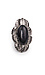 Superstud Muse Ring with Black Jade Thumb 1