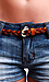Camel Skinny Braided Belt Thumb 1