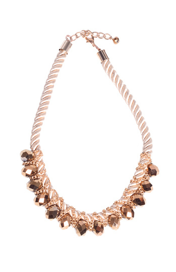 Gold Plated Rope Bib Slide 1