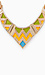 Chevron Pattern Plate Necklace Thumb 3